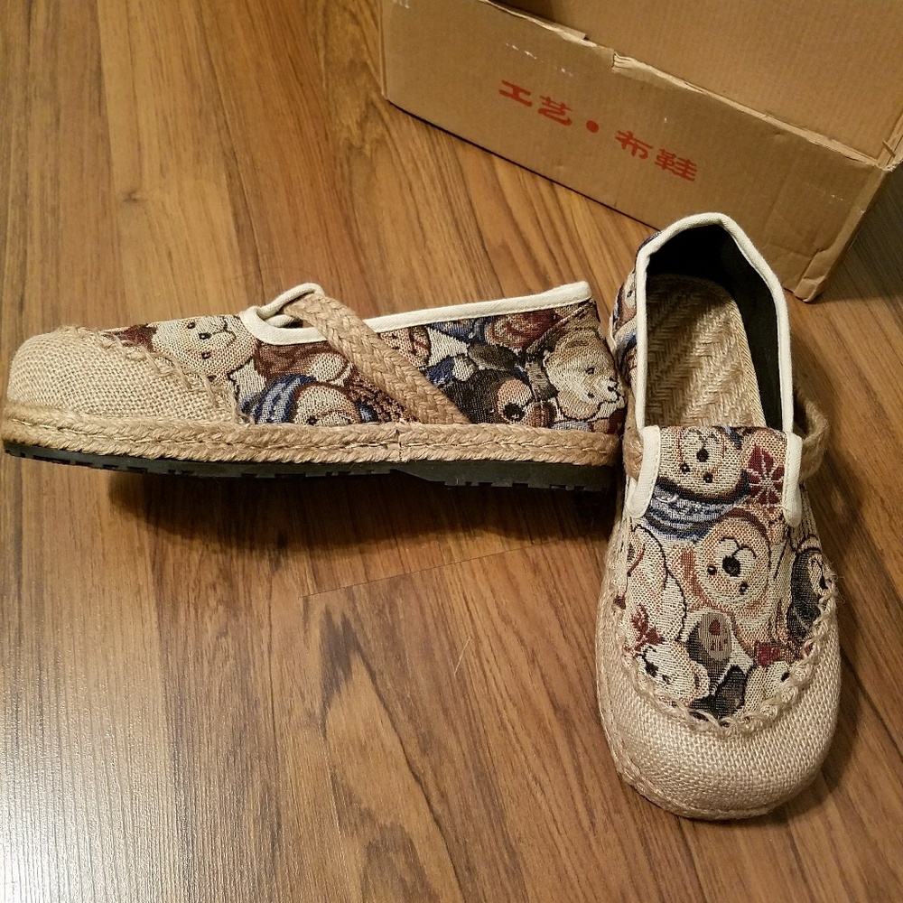 Teddy bear Mary Jane style shoes